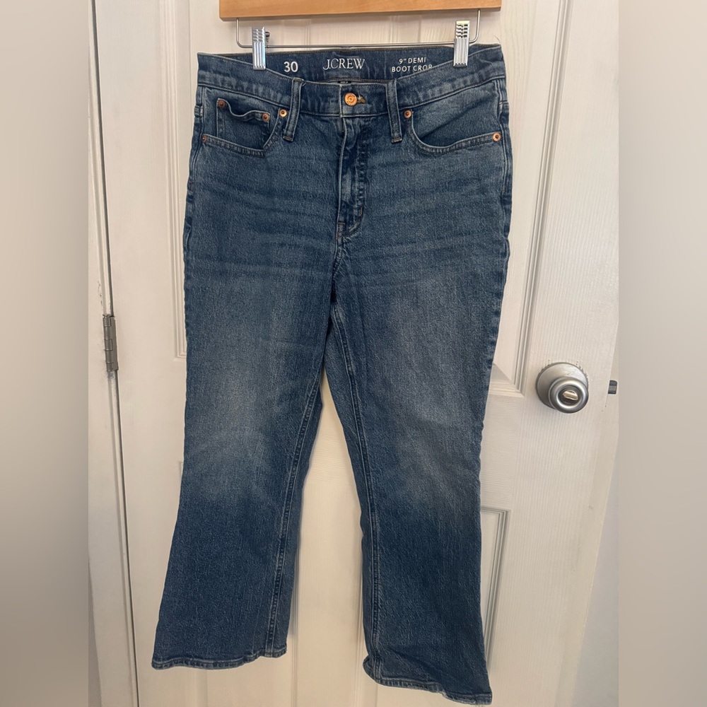 J. Crew 9” Demi Boot Crop Jean
